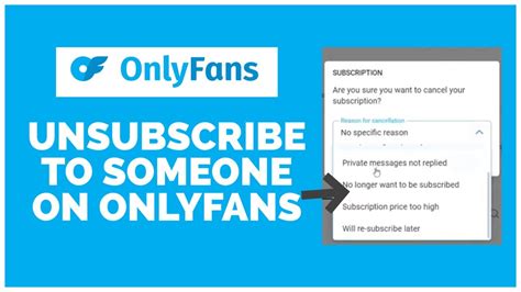 How To Unsubscribe To Someone On OnlyFans